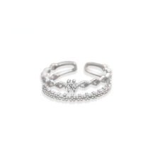 リング 指輪 レディース フリーサイズ シルバー925 c型リング 誕生日 プレゼント