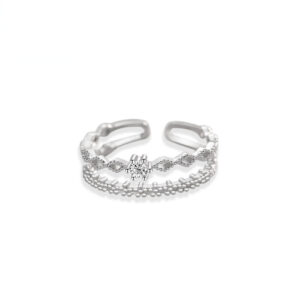 リング 指輪 レディース フリーサイズ シルバー925 c型リング 誕生日 プレゼント